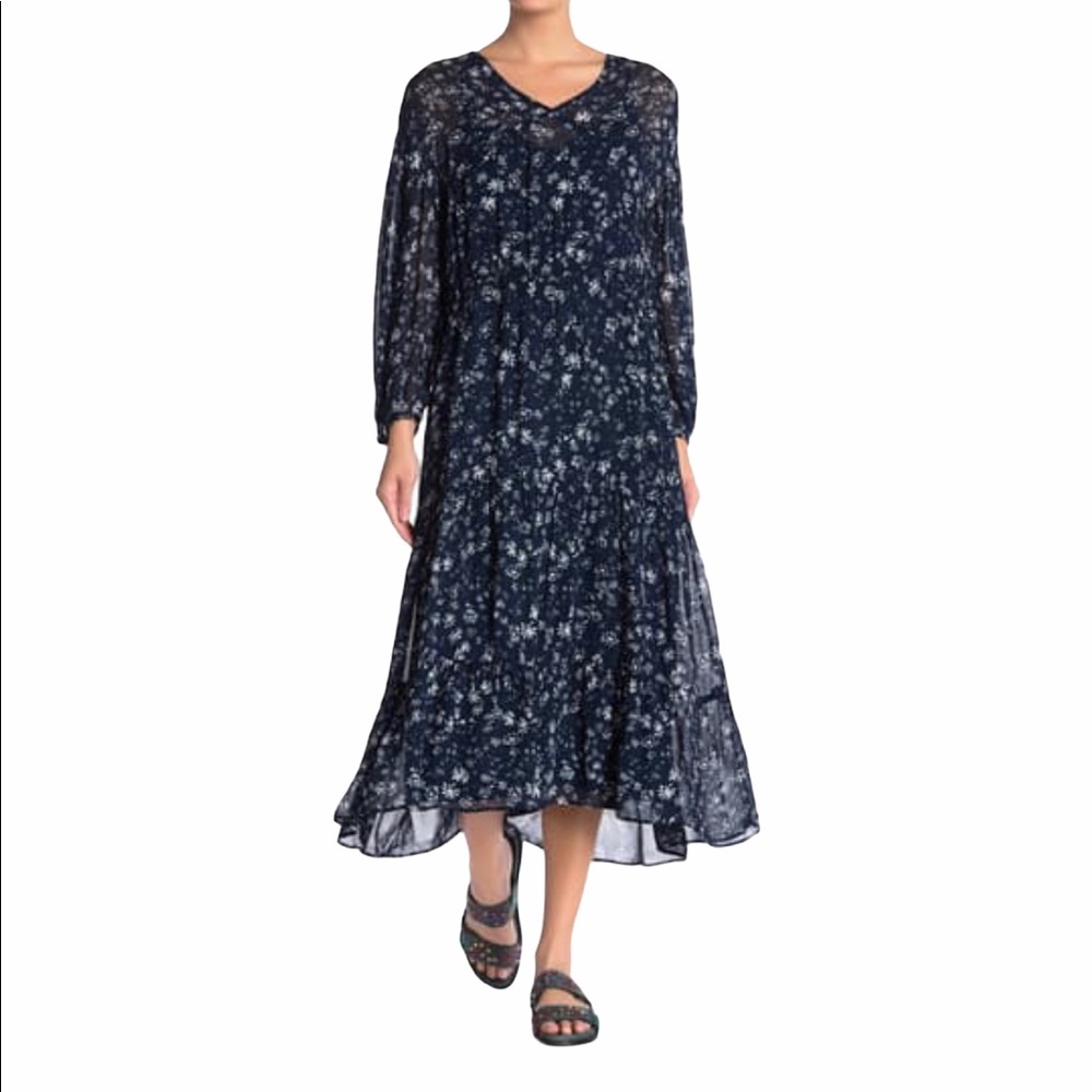 Free People Wallflower Midi Dress, Sz S